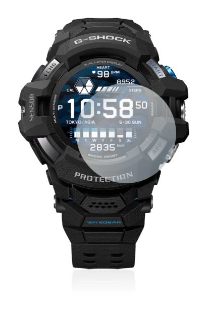 Imagen del dispositivo Casio G-Shock GSW-H1000 con una amplia variedad de protectores de pantalla.