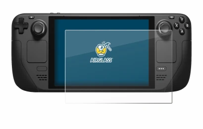 Imagen del dispositivo Valve Steam Deck con una amplia variedad de protectores de pantalla.