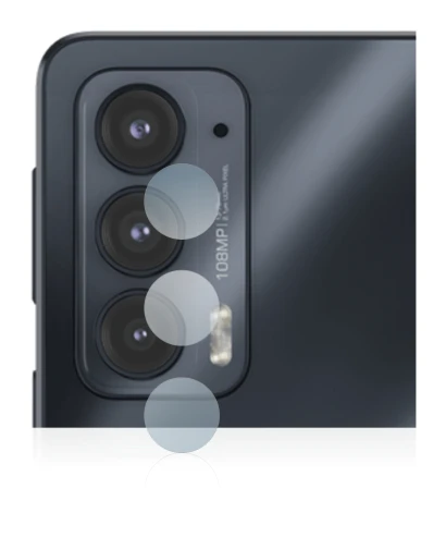 Imagen del dispositivo Motorola Edge 20 (SÓLO Cámara) con una amplia variedad de protectores de pantalla.