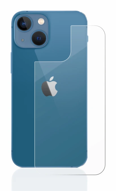 Imagen del dispositivo Apple iPhone 13 mini (Trasero) con una amplia variedad de protectores de pantalla.