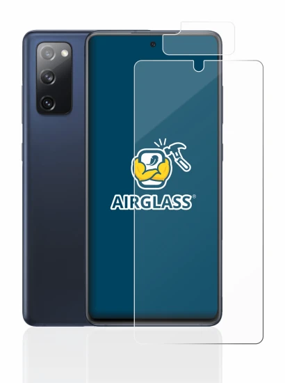 Imagen del dispositivo Samsung Galaxy S20 FE (Frontal+Cámara) con una amplia variedad de protectores de pantalla.