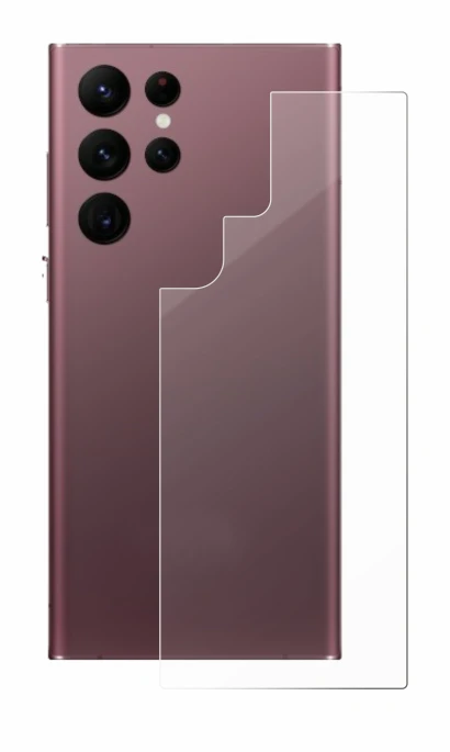 Imagen del dispositivo Samsung Galaxy S22 Ultra 5G (Trasero) con una amplia variedad de protectores de pantalla.