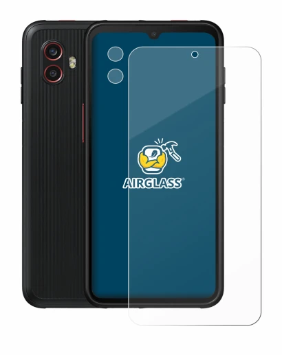 Imagen del dispositivo Samsung Galaxy Xcover 6 Pro (Frontal+Cámara) con una amplia variedad de protectores de pantalla.