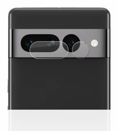 Imagen del dispositivo Google Pixel 7 Pro (SÓLO Cámara) con una amplia variedad de protectores de pantalla.