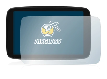 Imagen del dispositivo TomTom GO Camper Max con una amplia variedad de protectores de pantalla.