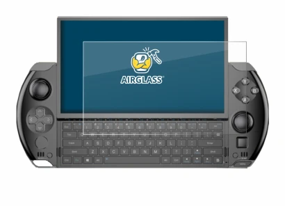 Imagen del dispositivo GPD Win 4 con una amplia variedad de protectores de pantalla.