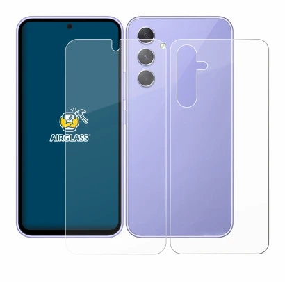 Imagen del dispositivo Samsung Galaxy A54 5G (Frontal+Trasero) con una amplia variedad de protectores de pantalla.