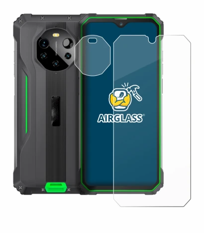 Imagen del dispositivo Blackview BL8800 5G (Frontal+Cámara) con una amplia variedad de protectores de pantalla.