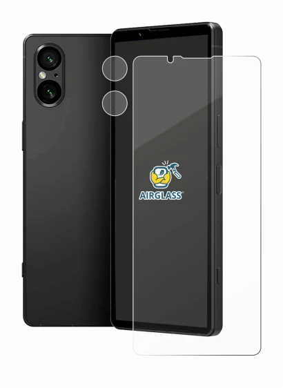 Imagen del dispositivo Sony Xperia 5 V (Frontal+Cámara) con una amplia variedad de protectores de pantalla.