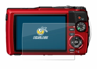 Imagen del dispositivo Olympus OM System Tough TG-7 con una amplia variedad de protectores de pantalla.