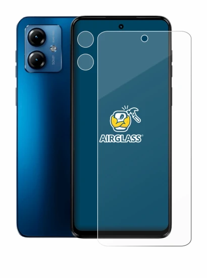 Imagen del dispositivo Motorola Moto G14 (Frontal+Cámara) con una amplia variedad de protectores de pantalla.
