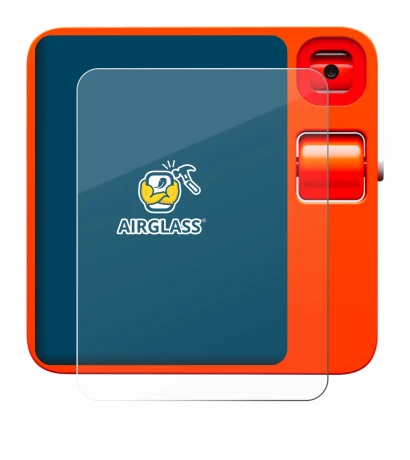 Imagen del dispositivo rabbit r1 con una amplia variedad de protectores de pantalla.