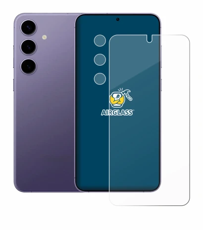 Imagen del dispositivo Samsung Galaxy S24 (Frontal+Cámara) con una amplia variedad de protectores de pantalla.