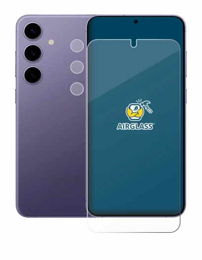 Imagen del dispositivo Samsung Galaxy S24 Plus (Frontal+Cámara) con una amplia variedad de protectores de pantalla.