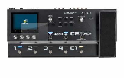 Imagen del dispositivo Boss GX-100 con una amplia variedad de protectores de pantalla.