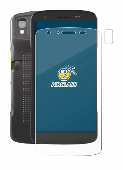 Imagen del dispositivo Zebra TC22 (Frontal+Cámara) con una amplia variedad de protectores de pantalla.