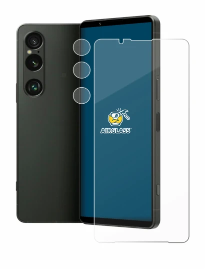 Imagen del dispositivo Sony Xperia 1 VI (Frontal+Cámara) con una amplia variedad de protectores de pantalla.