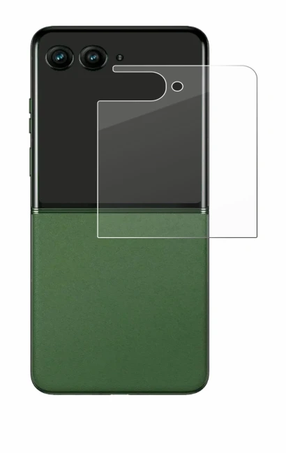 Imagen del dispositivo Motorola Razr 50 Ultra (Pantalla trasera) con una amplia variedad de protectores de pantalla.