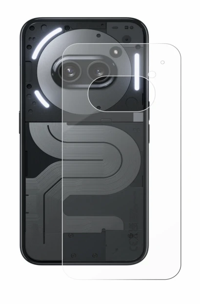 Imagen del dispositivo Nothing Phone (2a) Plus (Trasero) con una amplia variedad de protectores de pantalla.
