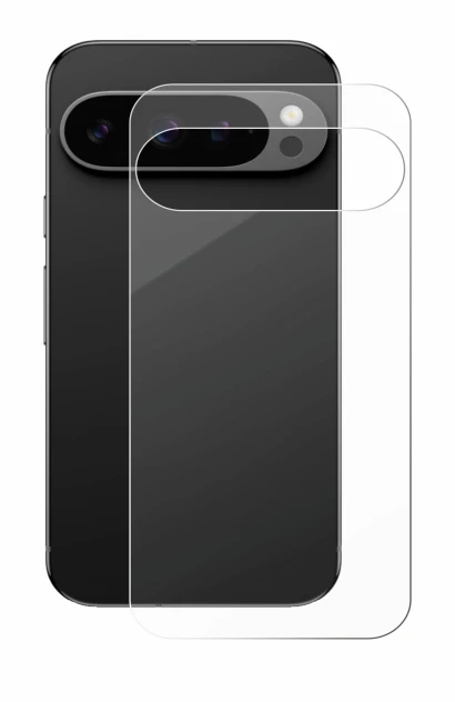 Imagen del dispositivo Google Pixel 9 Pro (Trasero) con una amplia variedad de protectores de pantalla.