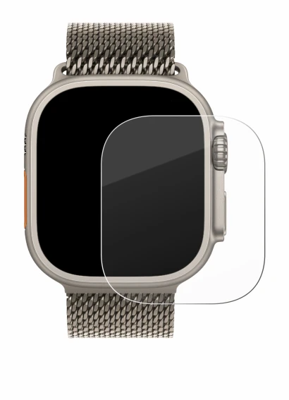 Imagen del dispositivo Apple Watch Ultra 3 con una amplia variedad de protectores de pantalla.