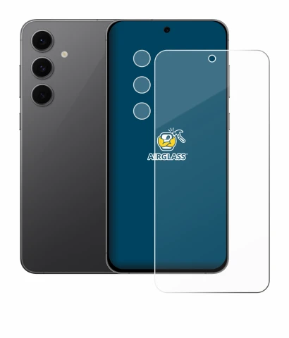 Imagen del dispositivo Samsung Galaxy S24 FE (Frontal+Cámara) con una amplia variedad de protectores de pantalla.