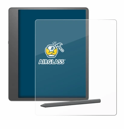 Imagen del dispositivo Amazon Kindle Scribe 2024 con una amplia variedad de protectores de pantalla.