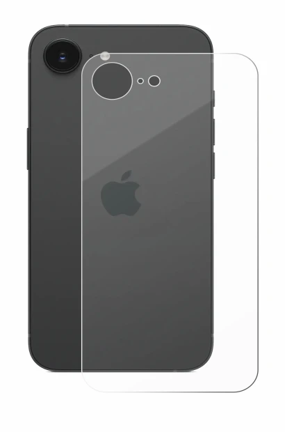 Imagen del dispositivo Apple iPhone 16e (Trasero) con una amplia variedad de protectores de pantalla.