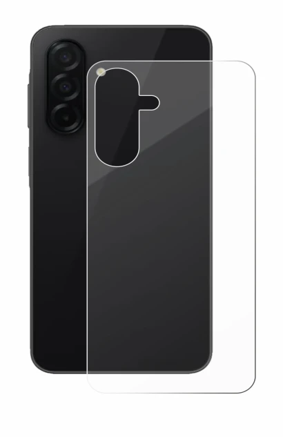 Imagen del dispositivo Samsung Galaxy A26 5G (Trasero) con una amplia variedad de protectores de pantalla.