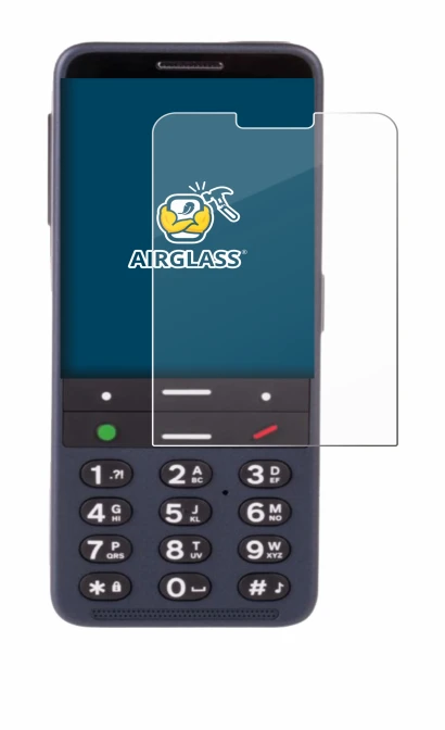 Imagen del dispositivo BlindShell Classic 3 con una amplia variedad de protectores de pantalla.