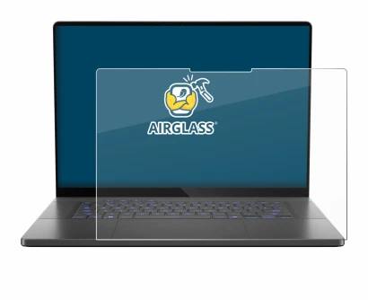 Imagen del dispositivo ASUS ROG Zephyrus G16 2025 con una amplia variedad de protectores de pantalla.