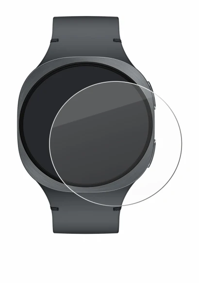 Imagen del dispositivo Samsung Galaxy Watch 8 (40 mm) con una amplia variedad de protectores de pantalla.