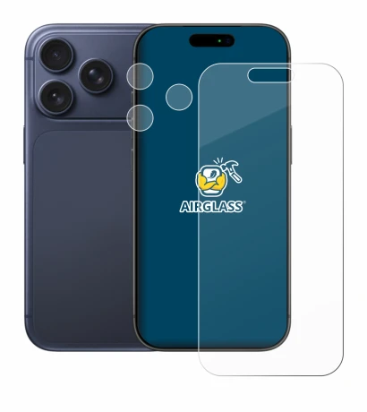 Imagen del dispositivo Apple iPhone 17 Pro (Frontal+Cámara) con una amplia variedad de protectores de pantalla.