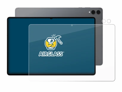 Imagen del dispositivo Samsung Galaxy Tab S11 Ultra (Frontal+Cámara) con una amplia variedad de protectores de pantalla.