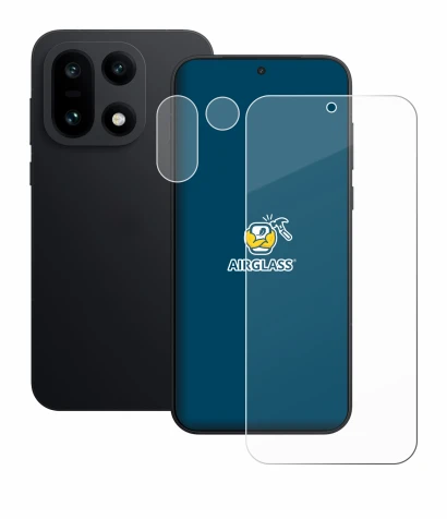 Imagen del dispositivo OnePlus 15 (Frontal+Cámara) con una amplia variedad de protectores de pantalla.