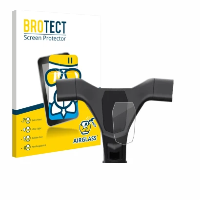 Parte frontal de un envase de producto con el logotipo de la marca BROTECT. Al lado se muestra el dispositivo Navee ST3 con su