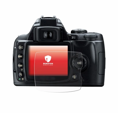 Imagen del dispositivo Nikon D40 con una amplia variedad de protectores de pantalla.
