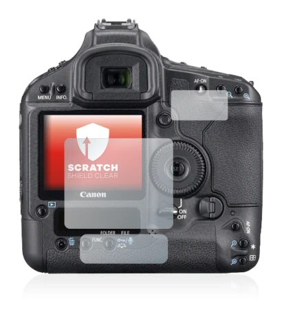 Imagen del dispositivo Canon EOS 1Ds Mark III con una amplia variedad de protectores de pantalla.