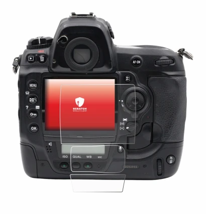 Imagen del dispositivo Nikon D3x con una amplia variedad de protectores de pantalla.