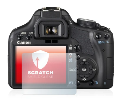 Imagen del dispositivo Canon EOS 500D con una amplia variedad de protectores de pantalla.