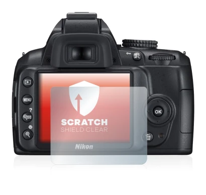 Imagen del dispositivo Nikon D3000 con una amplia variedad de protectores de pantalla.