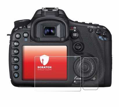 Imagen del dispositivo Canon EOS 7D con una amplia variedad de protectores de pantalla.