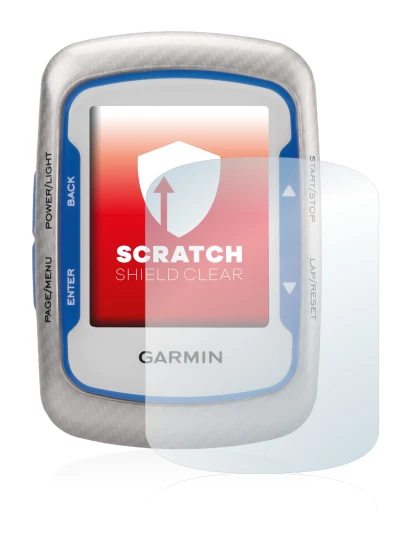 Imagen del dispositivo Garmin Edge 500 con una amplia variedad de protectores de pantalla.