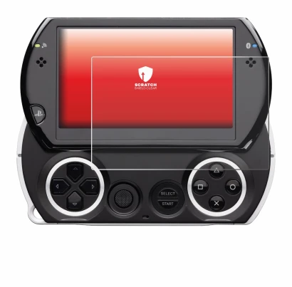 Imagen del dispositivo Sony PSP Go con una amplia variedad de protectores de pantalla.