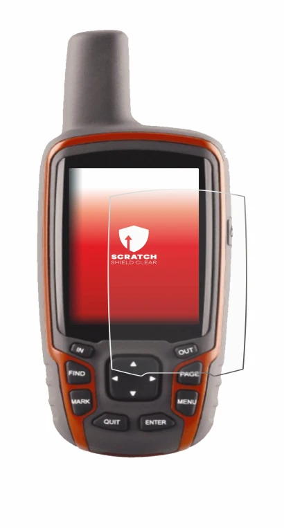 Imagen del dispositivo Garmin GPSMAP 62s con una amplia variedad de protectores de pantalla.