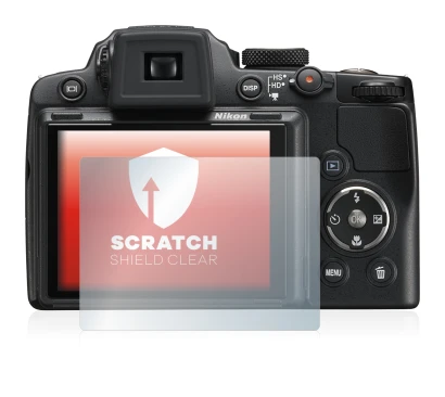Imagen del dispositivo Nikon Coolpix P500 con una amplia variedad de protectores de pantalla.