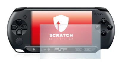 Imagen del dispositivo Sony PSP Street E1004 con una amplia variedad de protectores de pantalla.