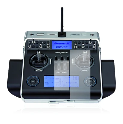 Imagen del dispositivo Graupner MC-32 HoTT con una amplia variedad de protectores de pantalla.