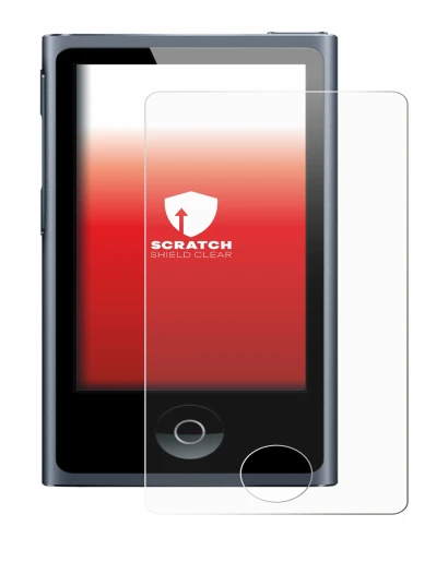 Imagen del dispositivo Apple iPod nano 2012 (7a Gen.) con una amplia variedad de protectores de pantalla.