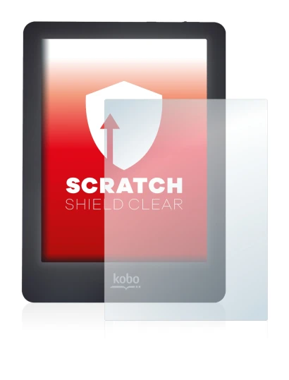 Imagen del dispositivo Kobo Glo con una amplia variedad de protectores de pantalla.